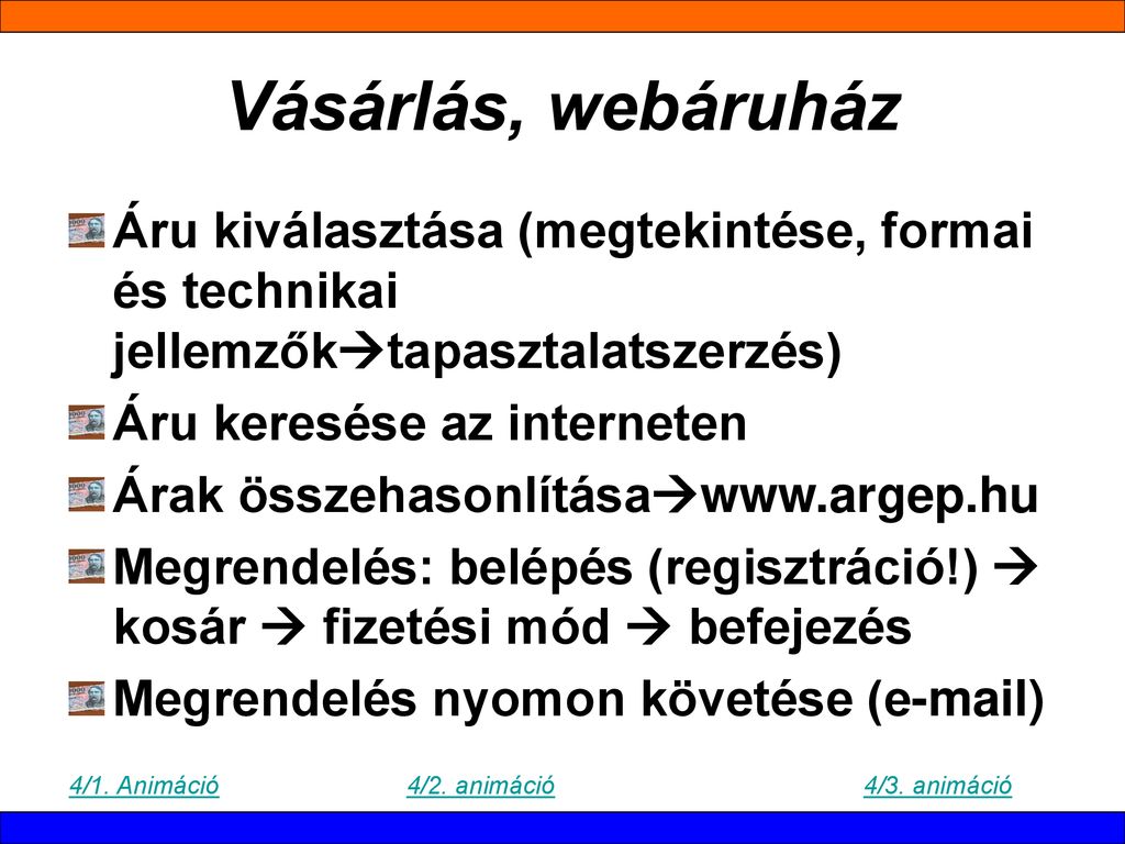 Internet szolg ltat sok I 13. vfolyam ppt let lteni